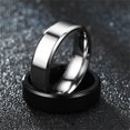 thumbnail image 4 of Qarigey Anillo de banda unisex para boda, fiesta de baile, joyería de mano, fecha diaria, novio, novia, cumpleaños, vacaciones, regalos de Type1 NO1, 4 of 6