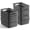 Gray-12 Pack, variant on Plastic Storage Baskets -Durable, Easy to Use, Flexible, Multi-Purpose, Ideal for Closets, Cabinets, Shelves, Countertops