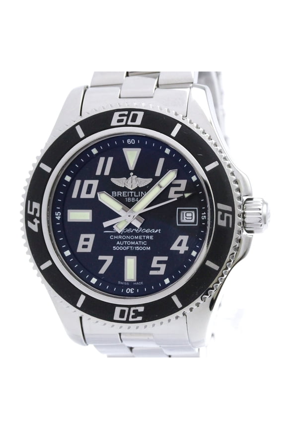 Pre-Owned BREITLING SuperOcean 42 Steel Automatic Mens Watch A17364 Polished