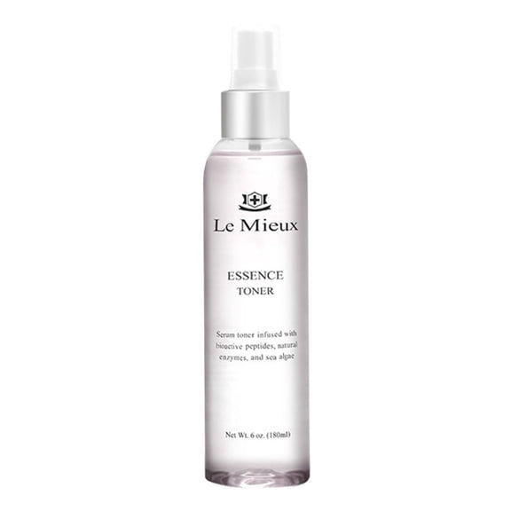 Le Mieux Essence Toner - Serum-Infused Moisturizing Facial Toner Spray with Peptides  Enzymes & Marine Algae for Sensitive Skin (6 oz / 180 ml)