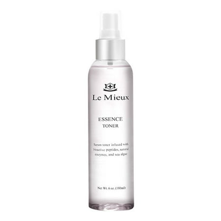 Le Mieux Essence Toner - Serum-Infused Moisturizing Facial Toner Spray with Peptides Enzymes & Marine Algae for Sensitive Skin (6 oz / 180 ml)