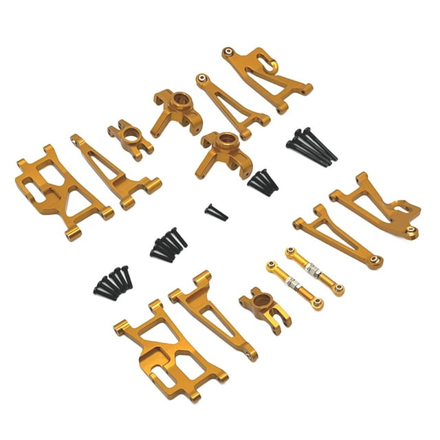 Repuestos para coche RC a escala 1:14 Brazo oscilante superior delantero resistente Brazo oscilante inferior delantero oro