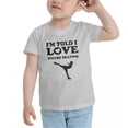 thumbnail image 3 of I'm Told I love Figure Skating Cute Toddler T Shirts for Boys Girls (Gray, Youth XL), 3 of 5