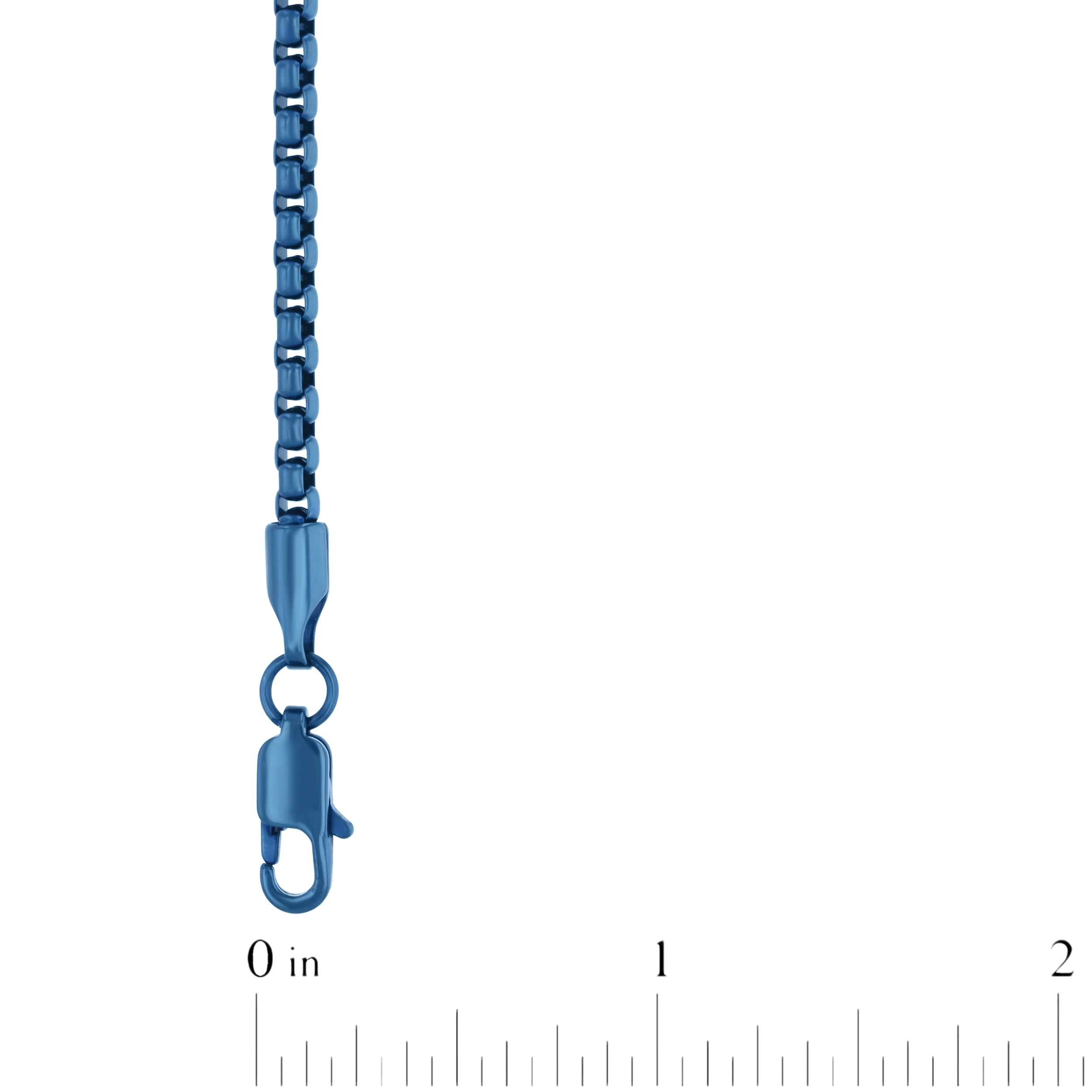 Stainless Steel Black and Blue IP Chain Set - Believe by Brilliance