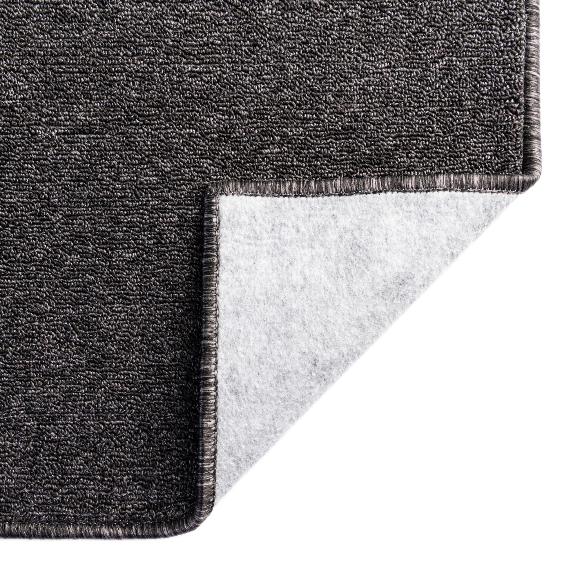 Unique Loom Everyday Solid Collection Area Rug - Mono (3' 3" Square Charcoal/Gray)