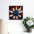 thumbnail image 4 of Fenyluxe Flower Americana Canvas Prints Wall Art Decor Ready To Hang - Home Room Decoration 12x12in, 4 of 6