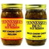 Tennessee's Best Old Fashion Chow Chow Relish (1-Mild and 1-Hot) 2 Pack | Handcrafted in Small Batches with Simple Ingredients | All Natural, Gluten-free, Produce in a Jar - 16 oz Jar (454 g)