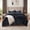 Black, variant on Regency Heights King Cozy Velvet Comforter Sets, Luxury 3-Piece All Season Down Alternative Bedding Set, Grey Comforter Bed Set with Pillow Shams