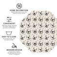 thumbnail image 4 of Pofeuu DOGS FACE Print Leather Coasters Set of 6, Round Cups Mugs Mat Pad for Home Kitchen Heat Resistant Drink Coasters,Octagon, 4 of 7
