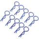 thumbnail image 3 of Estrela 10 clips de metal para carcasa de coche RC de 0.512 in en forma de R para coche RC 1/5 1/6 1/8 1/10 (azul), 3 of 8