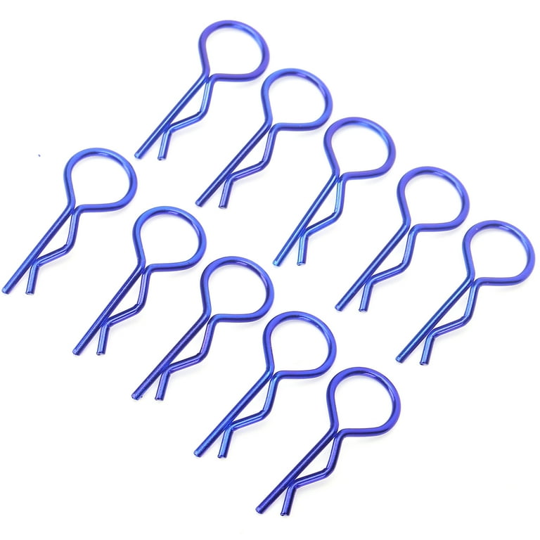 Body clip 1/8 - metallic blue (6) Body clip 1/8 - metallic blue (6)