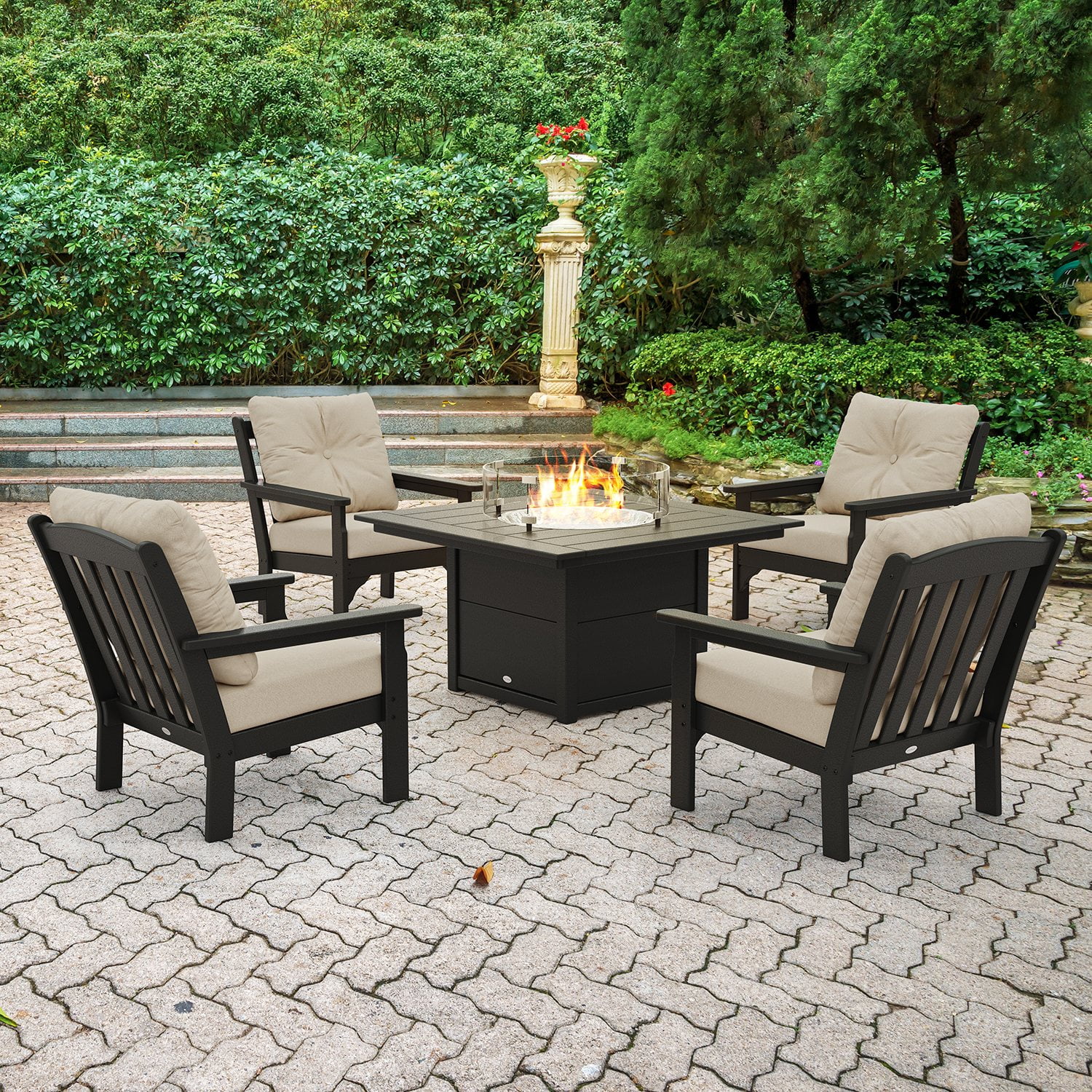 Conversation Sets Sunbrella Patio Furniture With Fire Pit