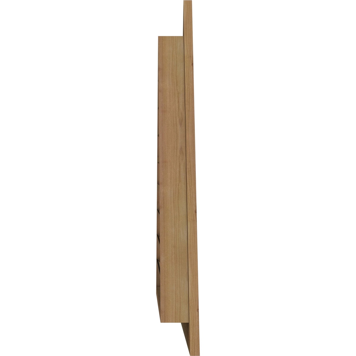 36"W x 18"H Triangle Gable Vent (48 1/8"W x 24"H Frame Size) 12/12 Pitch: Unfinished, Functional, Rough Sawn Western Red Cedar Gable Vent w/ 1" x 4" Flat Trim Frame