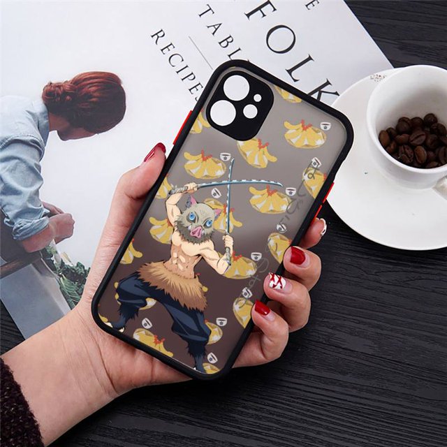 Kimetsu No Yaiba Demon Slayer Anime fundas de teléfono mate para iPhone 14 12 13 Mini 11 Pro XS Max Plus funda trasera dura de PC Tan Jianjun unisex