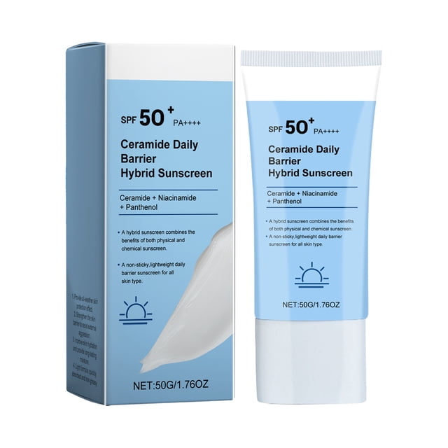 Gel solar para el rostro con protección solar 50+, cuidado hidratante, loción solar