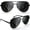 Black, variant on XL XXL Aviator Sunglasses for Men Big Head Oversized Polarized - Red