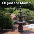 thumbnail image 4 of Sunnydaze Mediterranean Light Brown Resin 4-Tier Outdoor Fountain, 4 of 12