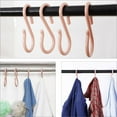 thumbnail image 5 of 16 Pack S Shape Hooks Plastic Hangers Bedroom Kitchen Bathroom for Pots and Pans Cups Cloth Hanging Pink, 5 of 7