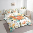 thumbnail image 3 of Feelyou Cartoon Love Heart Twin Bedding Sets 7-Piece, Ruistic Farmhouse Bedding Comforter Set, Groovy Flower Floral Reversible Sheet Sets, Lightweight Room Decor, 3 of 7