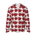 thumbnail image 1 of Fotbe Cute Red Crab Chaqueta con Protección Solar UPF 50+ para Hombre y Mujer, Camisa con Capucha y Bolsillos-Large, 1 of 7