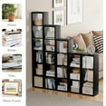 thumbnail image 6 of ANHDAH 6-Cube Bookcase & Storage Organizer, Thick Edges Bookshelf Multipurpose Display Shelves for Home Office, Black, 6 of 7