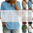 thumbnail image 3 of Neewe Womens Plain V Neck Button Dressy Casual Summer Short Sleeve Button Down Shirts Business Work Tops, 3 of 6