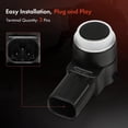 thumbnail image 5 of A-Premium 2-PC Rear Reverse Backup Parking Assist Sensor Compatible with Mazda Models - CX-9 CX9 2013 2014 2015, 5 of 6