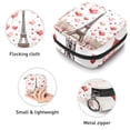 thumbnail image 3 of Valentine's Day Period Pouch Sanitary Bags Small Necklace Pouch Small Carry on Travel Bag Organizer in Plush, Sponge, and Oxford Fabric - 4.7x6.6x6.6 in, 3 of 6