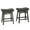 Black, variant on Sophia & William Saddle Seat Backless Bar Stools, Black (Set of 2)