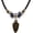Wine red, variant on Leather Tribal Necklace for Women and Men Vintage Bohemian Style Ethnic Wood Beads Choker Braided Adjustable Double Layers Beaded Charm Cross Pendant