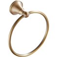 thumbnail image 1 of Towel Ring for Versatile Spaces, Brushed Brass with 180 Degrees Rotating Feature, 1 of 5