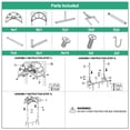 thumbnail image 3 of Metal Garden Hose Holder, Detachable Hose Holder for Outside, Rustproof Heavy-Duty Freestanding Water Hose Hanger Rack, 3 of 10