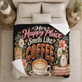 thumbnail image 5 of Coffee Lover'S Reading Nook, Playful Food Art Scene, Warm Flannel Blanket for Living Room and Reading Nook with Detailed Artwork, Art Lovers Birthday Gift, Playful Home Decor, 5 of 9