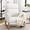 Teddy White, variant on Nursery Rocking Chair, Comfy Rocker Armchair for Nursery with Solid Wood Legs, Modern Nursing Glider Rocking Chair Living Room, Bedroom, Beige
