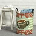 thumbnail image 5 of Goofa Retro Cover For Coffee Printed Circular Hamper,Laundry Basket with Handles,Storage Baskets Foldable,Large Capacity Laundry Hamper-Small, 5 of 8