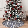 thumbnail image 5 of Lsque Daisies Flowers Print Christmas Tree Skirt, Tree Skirt with Ties or Velcro, Perfect for Holiday Decorations, Halloween, and New Year-30", 5 of 7