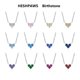 thumbnail image 4 of Heshpaws 925 collar en forma de corazón de plata esterlina, collar colgante de plata esterlina de Zirconia 5a de doble cara, regalo de Navidad para el aniversario de la mujer, con caja de regalo, 4 of 6