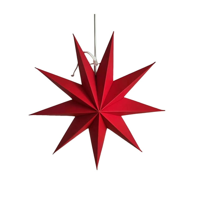 Christmas Brown 30 Cm 9 Points Paper Folding Hanging Christmas Decoration For Table Decoration Christmas Room Wedding 12 Inch Paper Star Wedding Birthday Christmas Home Party