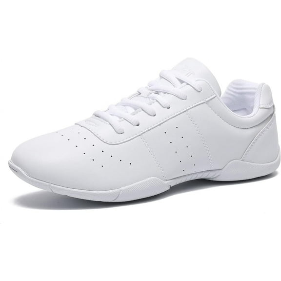 Cheer Shoes White Dance Shoes Girls Youth Cheerleading Fashion Sports Shoes Tennis Training Athletic Shoes Flats