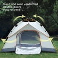 thumbnail image 3 of 2-4 Person Instant Camping Tent, Easy Automatic Pop up Tents for Camping/Outdoor/Beach/Hiking/Traveling,Beige, 3 of 8