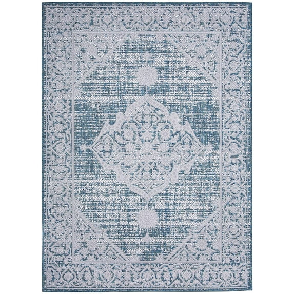 Persian Area Rug - 5 ft. 3 in. x 7 ft. 6 in., Ocean, Waterproof UV Protected Rug for Garden, Patio, Backyards, Hallways, Bedroom