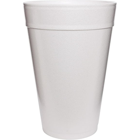 Dart 32TJ32 32 oz Foam Cup , White, 6.6", 500 Count (Pack of 1)