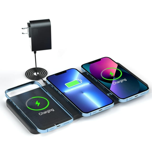 Cargador Inalámbrico JE 3 en 1 Compatible con iPhone y AirPods