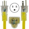 20251100 15 Amp Indoor/Outdoor SJTW 12/3 Extension Cord, 100 Feet, UL and OSHA Certified
