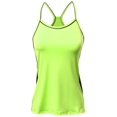 thumbnail image 2 of FashionOutfit Women's Neon Color Contrast Cami Sleeveless Tank Tops, 2 of 3
