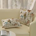 thumbnail image 4 of Spring Pillow Covers 18x18 Inch 2 Pcs Watercolor Bird Butterfly Flower Decor Throw Pillows Vintage Floral Plant Seasonal Summer Outdoor Decoration Pillowcase Linen Cushion Cover for Couch Sofa, 4 of 6