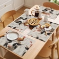thumbnail image 5 of Rooster Cow Pig Placemats Set of 4, Wood Farm Non-Slip Place Mats Washable Table Mats for Kitchen Dining Table Decorations Indoor/Outdoor, 5 of 9