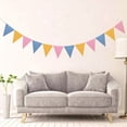 thumbnail image 3 of Monstrate Fiesta con banderas de guirnaldas elegantes y minimalistas: ambiente moderno, resistente y duradero sin esfuerzo Kits de decoración para fiestas azul amarillo rosa, 3 of 6