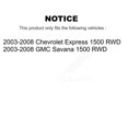thumbnail image 2 of Transit Auto Front Hub Bearing Assembly Upper Lower Ball Joint and Sway Bar Stabilizer Link Kit for Car 2003-2008 Chevrolet Express 1500 GMC Savana RWD - Left Right Side (Driver Passenger) K7T-104827, 2 of 2