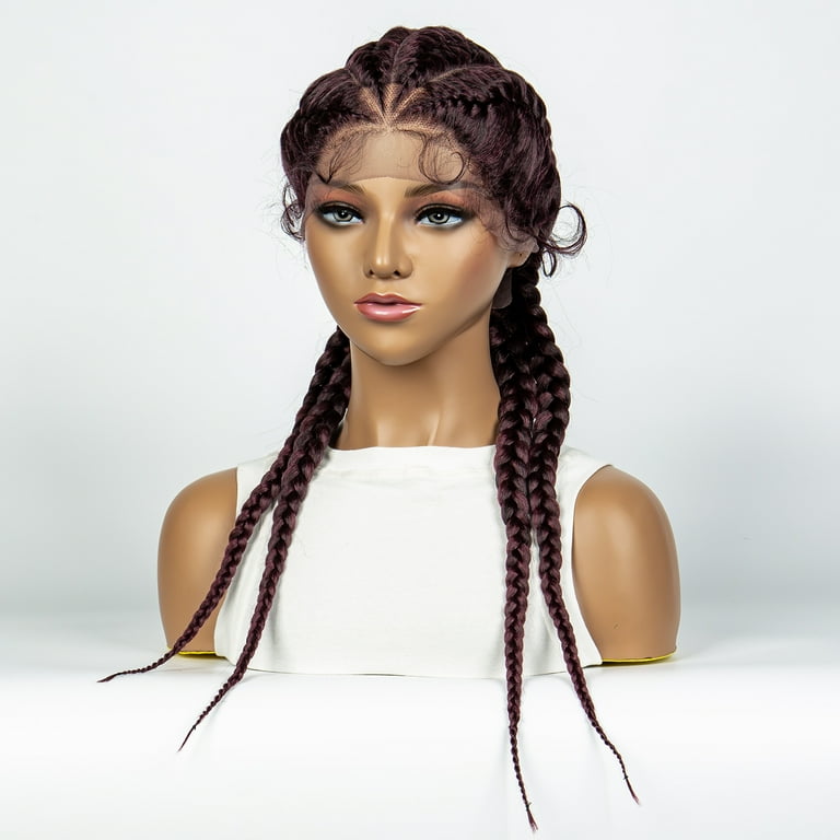 26 Inches Synthetic Lace Front Wigs Braided Wigs Lace Front Dutch